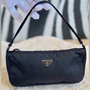Prada Tessuto Nylon Mini Hobo Pochette